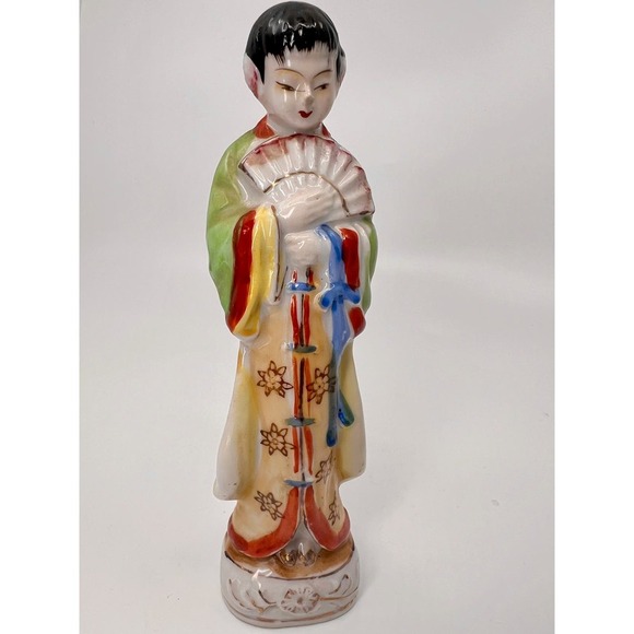 VINTAGE JAPANESE GIRL FIGURE 1945 OCCUPIED JAPAN - Picture 7 of 7